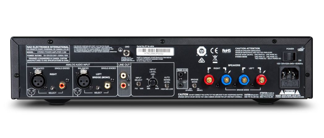 NAD C 268 Stereo Amplifier - Black