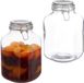 Merkloos Relaxdays Weckpotten - set van 2 - 3 liter - glas