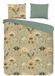 dekbedovertrek fleurs et plantes - Lits jumeaux 240x200/220 cm - Vert - 100% Coton renforcé