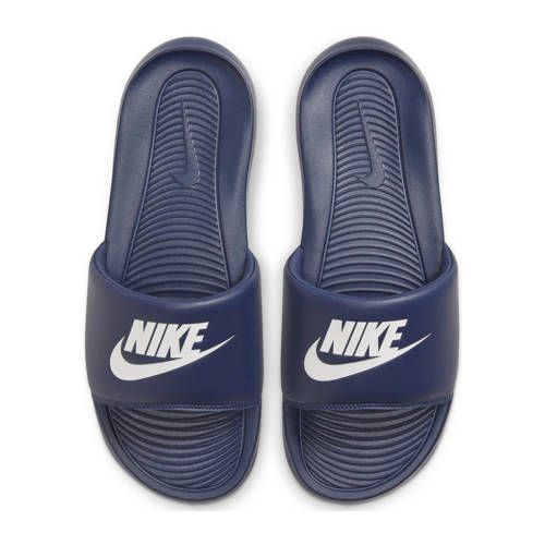 Nike Victori One Slide Slippers - Dark Blue/White