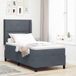 Maison Exclusive - Boxspringbed met hoofdeinde, donkergrijs, 80 x 200 cm, fluweel
