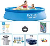 Intex Rond Opblaasbaar Easy Set Zwembad - 244 x 61 cm - Blauw