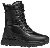 GEOX Dames Enkellaarsjes Spherica Actif X2 ABX Zwart Leer Maat 38
