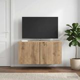 Maison Exclusive - Meuble TV mural, 59,5 x 31 x 30 cm, chêne artisanal