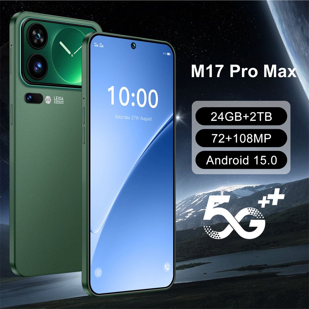 CHOTOG M17 Pro Max Smartphone 5G 7.3HD Android Mobiele Telefoons 22G+2TB Mobiel Dual SIM 7800mAh Telefoon Ontgrendeld Globale Versie