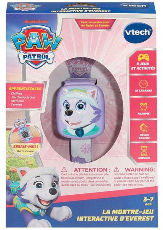VTECH PAW PATROL - Everest's Interactive Game Watch - Paars