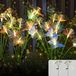 Lanternes solaires, conception de cygne, 16 LED, set de 2, étanche