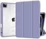 Togadget® Smart Case geschikt voor iPad Pro 12.9 inch (2018-2021) – Slank en Beschermend - paars grijs