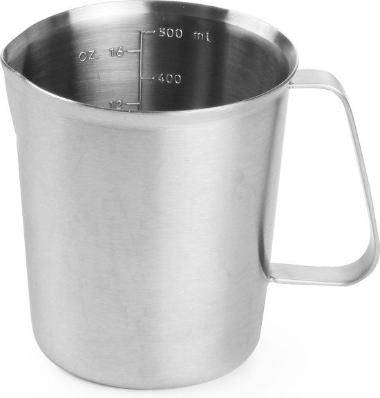 Hendi Maatbeker 500ml - RVS - Met Schenktuit - Ø9x(H)11cm