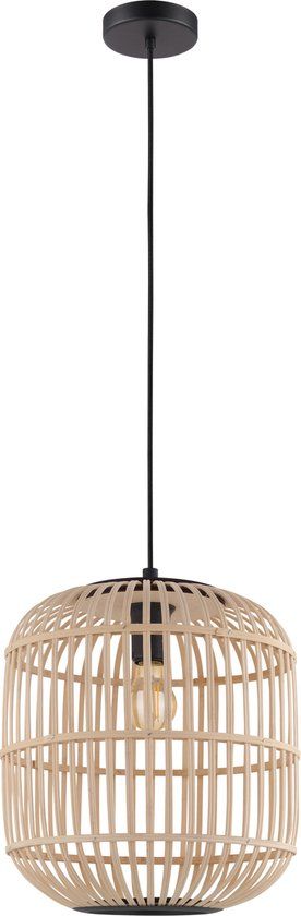 EGLO Bordesley Plafondlamp Zwart/Bruin E27