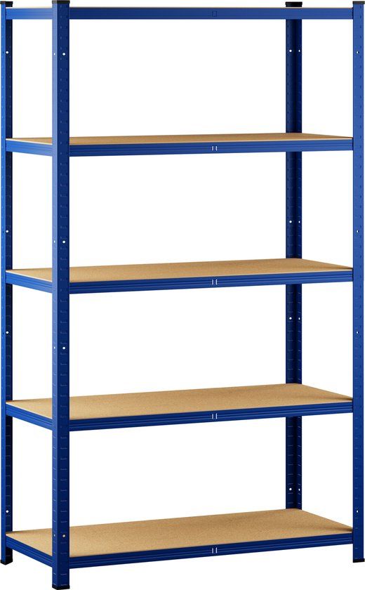 Metalen Opbergrek - 875kg - Blauw - Industrieel - 40x40x180cm