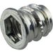 Häfele Manchon à visser FAST en acier avec rebord de recouvrement et six pans creux, M 8 x 13 mm