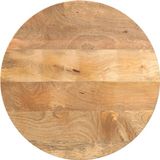 vidaXL Tafelblad rond Ø 60x2,5 cm massief ruw mangohout