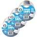 DID Aluminiumtape Ruban de réparation Argent 3 pièces 8 mètres