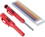 Benson Crayon de marquage avec porte-mine - 6 mines de rechange - Y compris taille-crayon