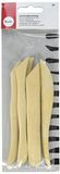 Rayher 34455505 modelleergereedschap, natuurlijk hout, 6 stuks, afgeronde punten, pallet, creatieve kunst, beeldhouwwerk, aardewerk, keramiek, klei