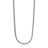 Zinzi 45cm zilveren slangen collier 1,5mm breed