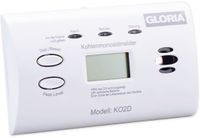 Gloria KO2D Koolmonoxidemelder werkt op batterijen Detectie van Koolmonoxide