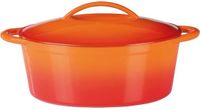 GSW Gietijzeren Braadpan - Oranje - 33 x 25 cm - Ovaal