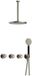 Hotbath Cobber - CW7067 - Inbouw Regendoucheset - Geborsteld Nikkel