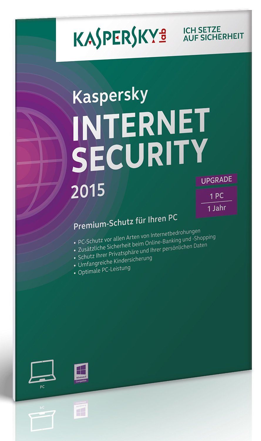 Kaspersky Internet Security 2015 - Upgrade - 1 PC - 1 Year - Duits