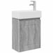 vidaXL Badkamermeubel met kraan Grijs Sonoma 45,5 x 22,5 x 84 cm