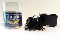 Wit LED BATT EST. 60 luci, 410 + 50 cm.