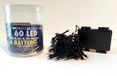 Wit LED BATT EST. 60 luci, 410 + 50 cm.