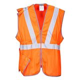 Portwest RT20 Hi-Vis Lang Vest, RIS, Oranje, Grootte M