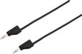 Voltcraft MSB-300 Meetsnoer Banaanstekker 4 mm Silicone 1.00 m Zwart 1 stuk(s)