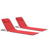 VidaXL Tuinstoel Terras Polyester Rood