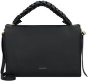 Coccinelle Sac à main en cuir Sac bandoulière Boheme Grana Double Hand Bag Noir / Cognac noir