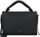 Coccinelle Sac à main en cuir Sac bandoulière Boheme Grana Double Hand Bag Noir / Cognac noir