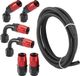 Allecto plus Tuyau d'huile tressé CPE de 10 pieds pour voiture avec raccord AN6