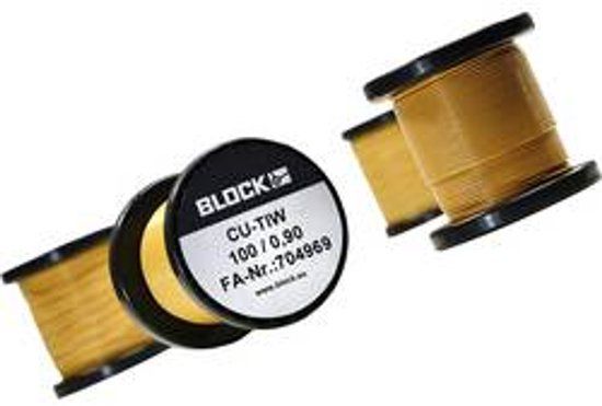 BLOCK Koperdraad gelakt Buitendiameter (incl. isolatielak): 0.60 mm 32.2 m 0.10 kg