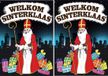 Bellatio Decorations 3x stuks deurposters Welkom Sinterklaas A1 - 59 x 84 cm - Sinterklaas feestversiering