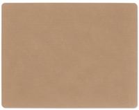 LIND DNA set de table en velours côtelé carré 35x45cm nougat