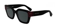 Longchamp LO771S Zonnebril Vrouwen Zwart/textuur rood
