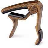 Heble® Premium Gitaar Capo Hout Look - Bruin