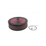 K&N Luchtfilter X-Stream - 130mm aansluiting, 305mm inwendige diameter, 108mm hoogte - voor Holley 4 Barrel met choke tower (66-3210)