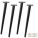 Pieds de meuble réglables - noir, 40 cm, convient aux chaises et aux tables