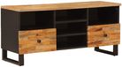 vidaXL meuble TV Corona Marron 100 x 33 x 46 cm Bois de manguier massif
