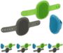 Relaxdays 15x Brosse de massage pour chien - Set de brosses pour chat en caoutchouc - Brosse douce pour cheval