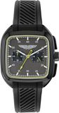 Aston Martin Ult Quartz Analoog Horloge Zwart Kast Gemaakt Van 100% Roestvrij Staal En Een Armband Van 100% Siliconen 40.5 mm MTIU1S6033E, MTIU1S6053E