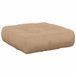 vidaXL - Coussin d'assise - 100% Polyester - Sable - 40 x 40 x 12 cm