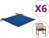vidaXL Tuinstoelkussens 4 stuks 50x50x3 cm Oxford stof koningsblauw