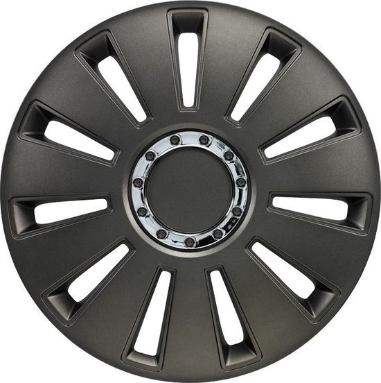 Autostyle Wieldoppen Silverstone Pro 14 Inch Abs Gunmetal Set Van 4