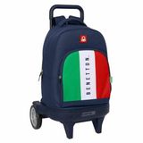 Benetton Schoolrugzak Flag Marineblauw 33 x 45 x 22 cm