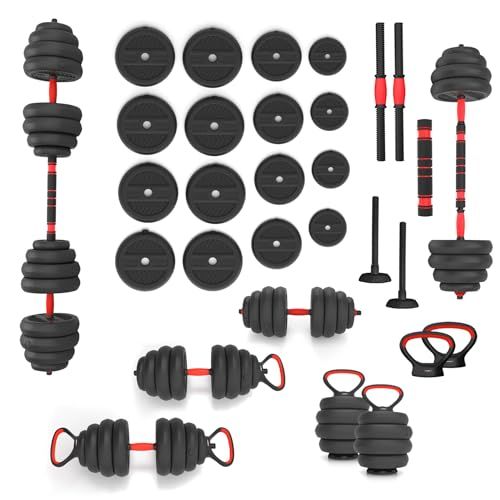 6-in-1 Weight Set HMS SGN140 - 40KG (Barbell, Dumbbell, Kettlebell)