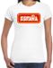 Bellatio Decorations Verkleed T-shirt voor dames - Spanje - wit - supporter - themafeest XL